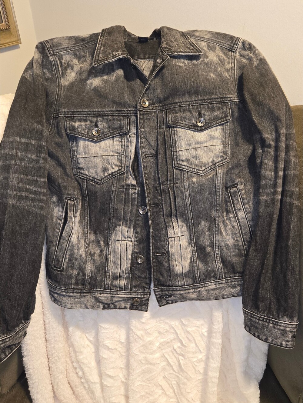 Guess Black Denim Dillon Jacket
